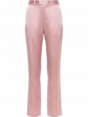 Шелковые брюки Aeslin Equipment. Цвет: розовый