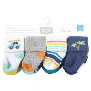 Хлопковые носки Hudson для новорожденных мальчиков и махровые носки, Surf Dude Baby