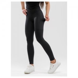 Лосины NEBBIA High waist Fit&Smart leggings 505 black (S). Цвет: черный