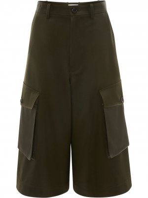 Укороченные брюки карго JW Anderson. Цвет: зеленый