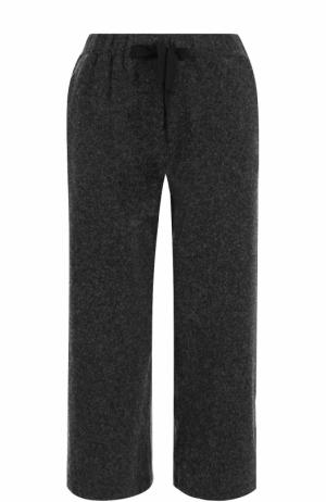 Укороченные шерстяные брюки с карманами Deha. Цвет: серый