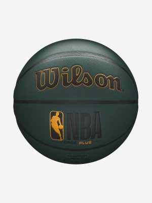 Мяч баскетбольный NBA Forge Plus Forest Green, Коричневый Wilson. Цвет: коричневый