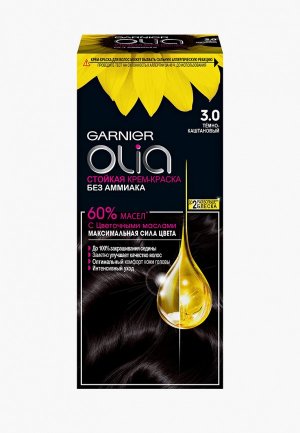 Краска для волос Garnier Olia с цветочными маслами, без аммиака, 112 мл.. Цвет: коричневый