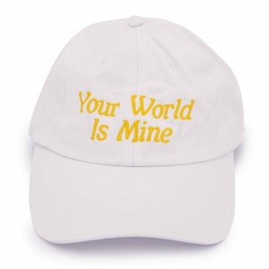 NASASEASONS Белая кепка унисекс с вышивкой «Твой мир принадлежит мне»