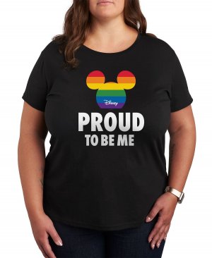 Модная футболка больших размеров с рисунком Disney Pride , черный Air Waves