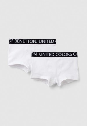 Трусы 2 шт. United Colors of Benetton. Цвет: белый