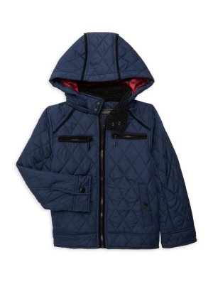 Матовая куртка-пуховик для мальчика , темно-синий Urban Republic