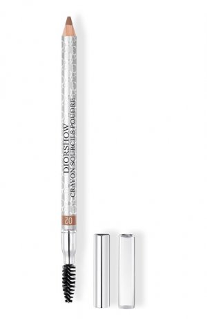 Водостойкий карандаш для бровей show, 02 Каштановый Dior. Цвет: бесцветный