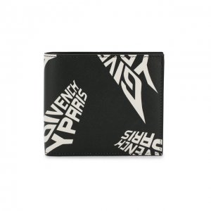 Кожаное портмоне Givenchy. Цвет: чёрно-белый