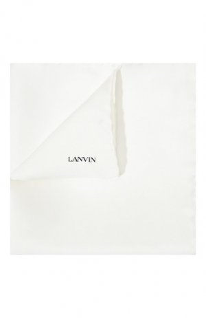 Шелковый платок Lanvin. Цвет: белый