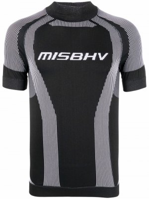 Футболка с логотипом MISBHV. Цвет: черный