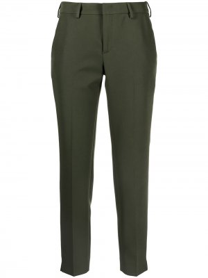 Укороченные брюки строгого кроя Pt01. Цвет: зеленый