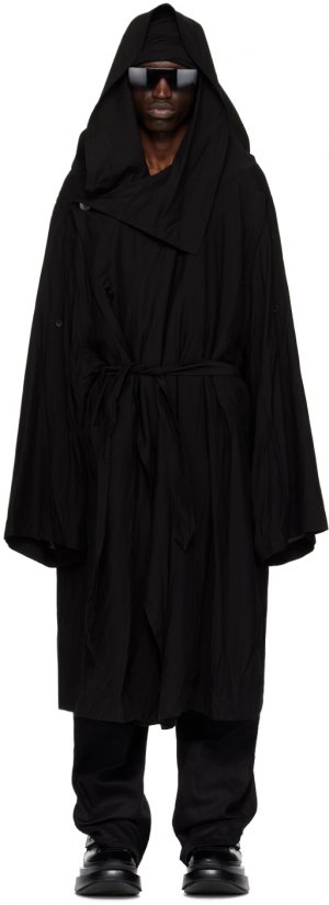 Черное пальто с капюшоном , цвет Black Julius