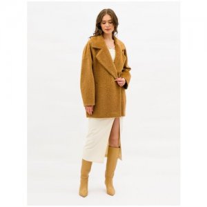 Пальто , размер 50/170, коричневый Lea Vinci. Цвет: коричневый