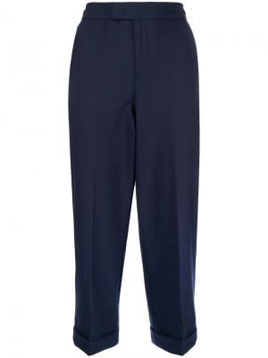 Укороченные брюки Twin-Set. Цвет: синий
