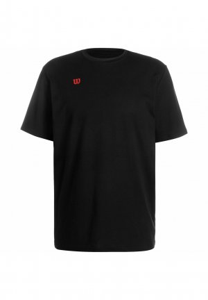 Базовая футболка Fundamentals , цвет black red Wilson