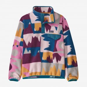 Детский легкий флисовый пуловер Synchilla Snap-T , цвет Frontera: Marble Pink Patagonia