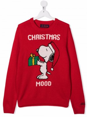 Джемпер Snoopy Christmas MC2 Saint Barth Kids. Цвет: красный