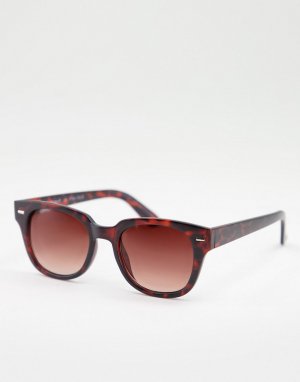 Квадратные солнцезащитные очки Tono Sama-Коричневый цвет AJ Morgan