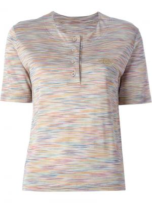 Полосатая рубашка-поло Missoni Vintage. Цвет: многоцветный