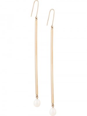 Длинные серьги-подвески Roma из золота Meadowlark. Цвет: золотистый