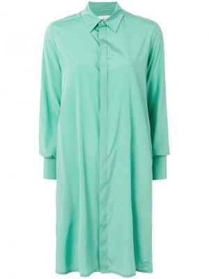 Платье рубашка прямого кроя A.F.Vandevorst. Цвет: зеленый