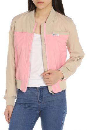 Ветровка MEMBERS ONLY. Цвет: khaki & powder pink