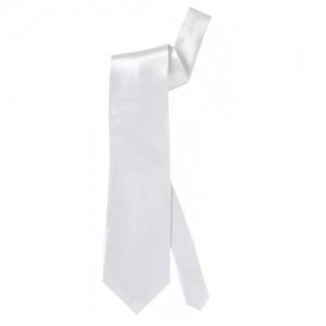 Белый сатиновый галстук (9724) WIDMANN