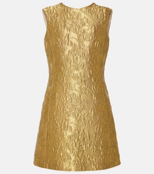Жаккардовое мини-платье irma с цветочным принтом, золото Emilia Wickstead