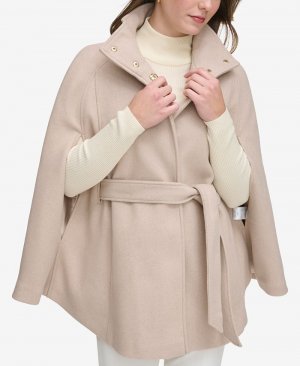 Женское двубортное пальто-кейп, слоновая кость/кремовый Calvin Klein
