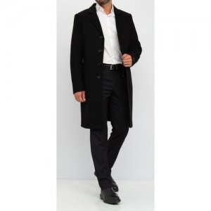 Пальто , размер 56-176, черный MISTEKS design. Цвет: черный