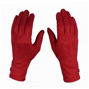 Перчатки, размер 6-8 (17-21 см), красный Kamukamu. Цвет: красный