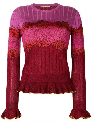 Floral knitted top Marco De Vincenzo. Цвет: разноцветный