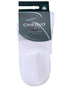 Носки с логотипом CHERVO. Цвет: белый