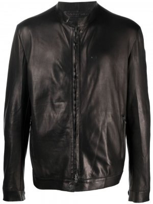 Zip-up leather jacket Salvatore Santoro. Цвет: черный