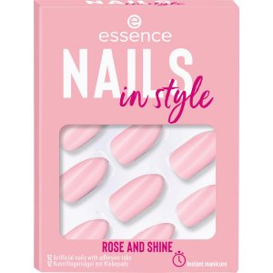 Накладные ногти Nails In Style 12 шт. № 14 – роза и блеск Essence