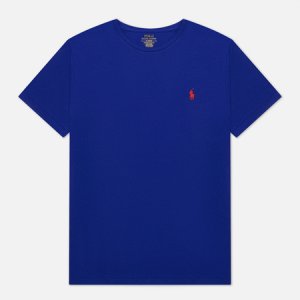 Мужская футболка Classic Crew Neck 26/1 Jersey Polo Ralph Lauren. Цвет: синий