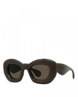 Надутые солнцезащитные очки-бабочки, 47 мм , цвет Gray Loewe
