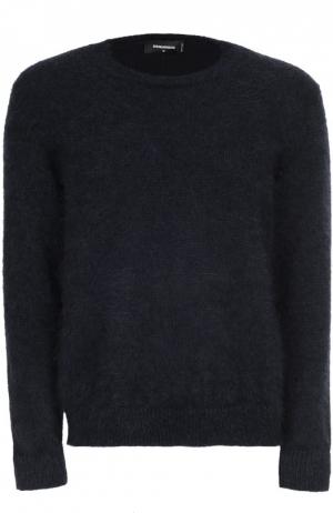 Вязаный пуловер с манжетами Dsquared2. Цвет: темно-синий