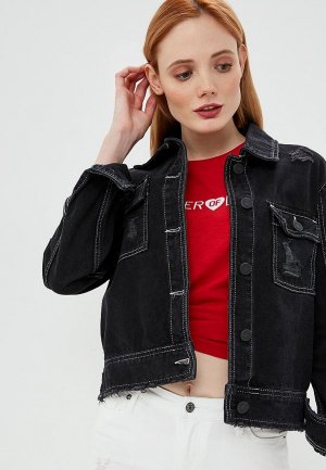 Куртка джинсовая Zoe Karssen. Цвет: черный