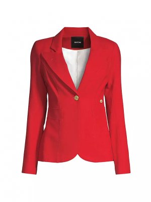 Однобортный шерстяной пиджак Duchess, красный Smythe
