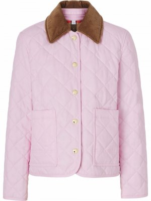 Стеганая куртка Burberry. Цвет: розовый