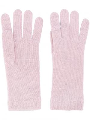 Кашемировые перчатки Pringle Of Scotland. Цвет: розовый и фиолетовый