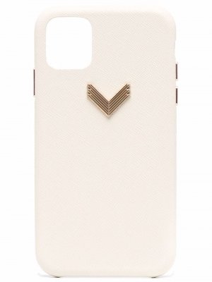 Чехол для iPhone 11 с логотипом Manokhi. Цвет: бежевый