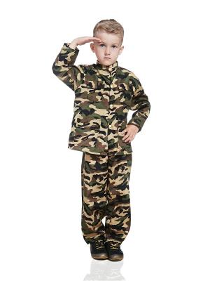 Детская форма солдата, военного, разведчика, спецназовца La Mascarade. Цвет: черный, зеленый, хаки