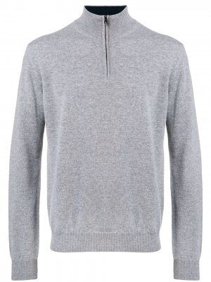 Zip front pullover Corneliani. Цвет: серый