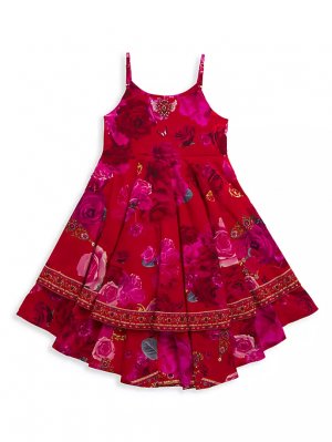 Итальянское многоуровневое платье Rosa с круглым вырезом для маленьких девочек и Camilla, цвет italian CAMILLA