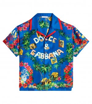 Рубашка из хлопка с принтом , мультиколор Dolce&Gabbana