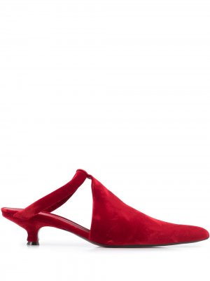 Мюли Inez с заостренным носком KHAITE. Цвет: красный