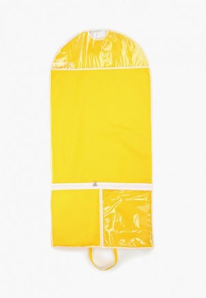 Чехол для одежды Всё на местах детский с карманами длинный  110х50 см. Цвет: желтый